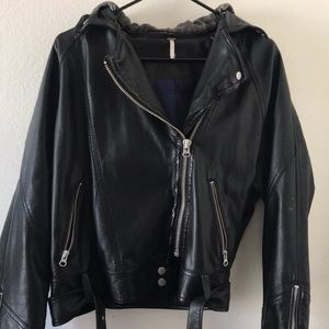 Free people pleather jacket